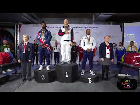 IPF 25 World Masters Classic Powerlifting Men M1 93kgs