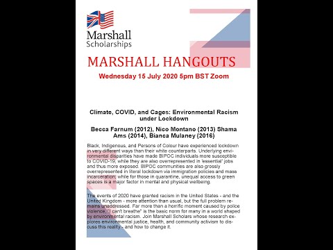 Marshall Hangout-Climate, COVID, and Cages: Environmental Racism under Lockdown 15 July 2020