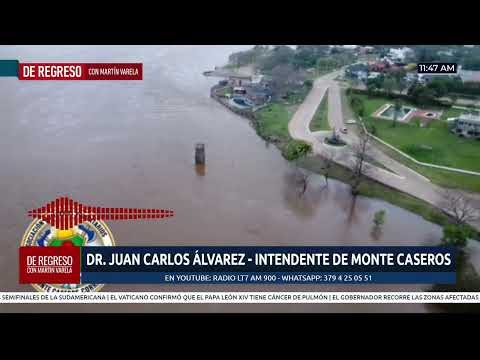 Situación de la crecida en la zona de Monte Caseros: charlamos con el Intendente Juan Carlos Alvarez