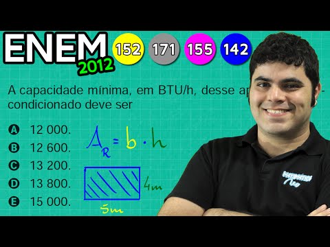 ENEM 2012 Mathematics #7 - Area of a Rectangle and Numerical Expression
