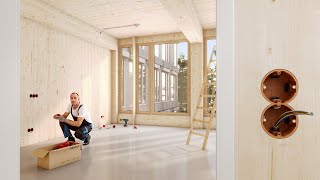 Electrical installation in industrially prefabricated timber construction - Trailer