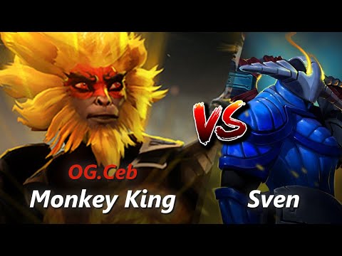 How to Monkey King offlane vs Sven/Vengeful Spirit (feat. Ceb) | First 10 minutes