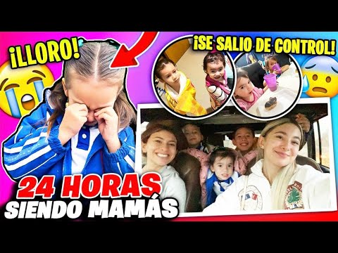 24 HORAS SIENDO MAMÁS EN DIA DE ESCUELA 😨 | Hermanas JM con @losmolinaoficial