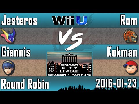 SCLS1P4 - Jesteros & Giannis (Greninja & Marth) vs Rom & Kokman (Ganondorf vs Ness) - RR - Smash 4