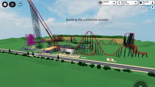 Building the cork screw coaster 