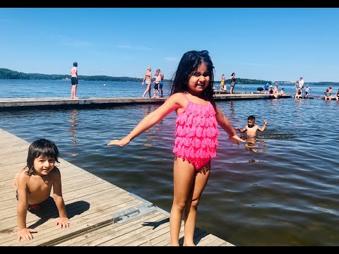 Cycling trip to Görvälnsbadet/ Gorvaln beach, Järfälla !