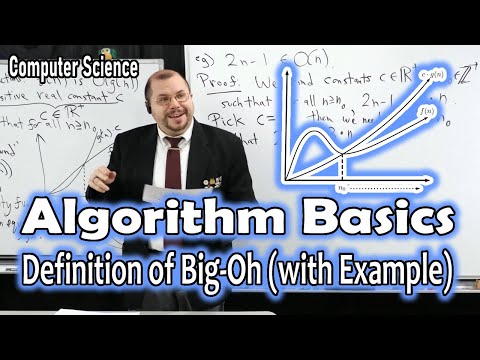 Big-Oh Definition, Proving 2n-1 is O(n) (FULL EXAMPLE)