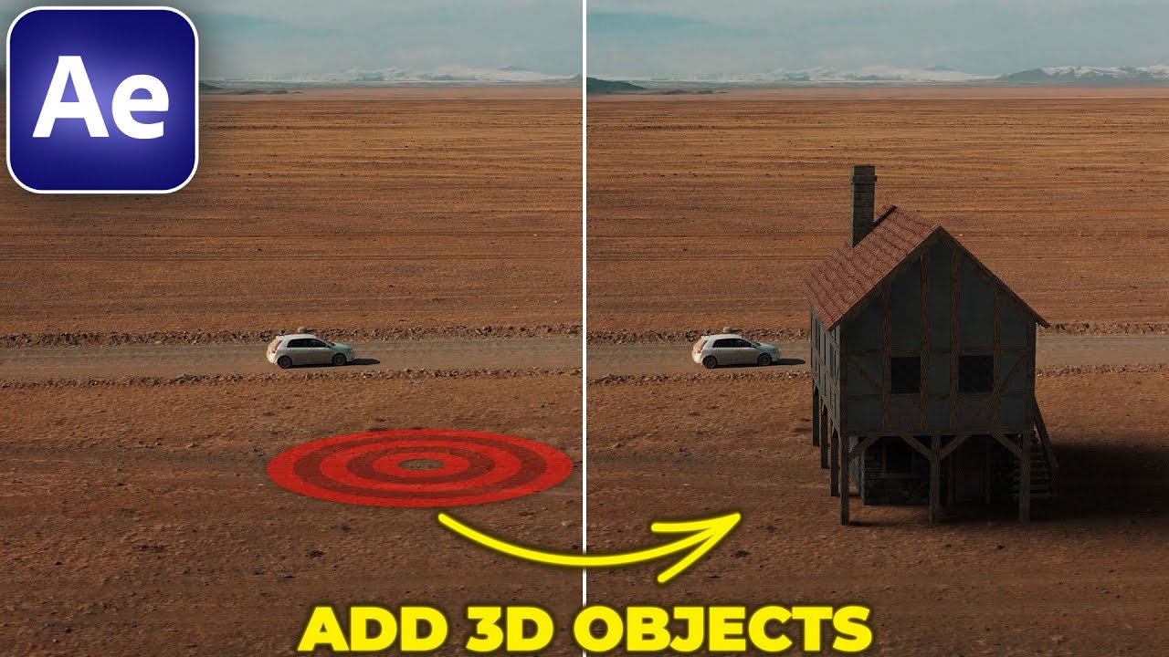 How to ADD 3D MODELS to VIDEO in After Effects