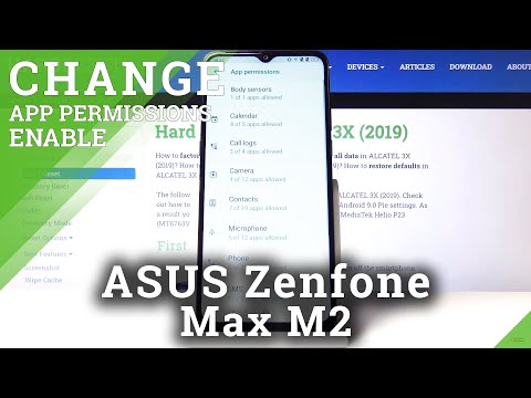 How to Change App Permissions in ASUS Zenfone Max M2 - Applications Settings