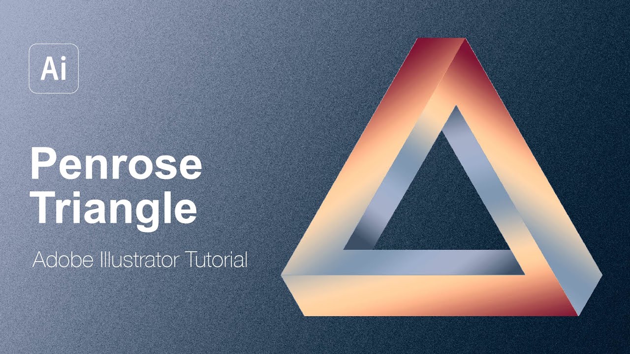 Imposible Penrose Triangle - Adobe Illustrator Tutorial