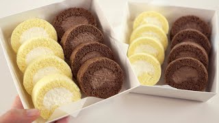 미니 생크림 롤케이크