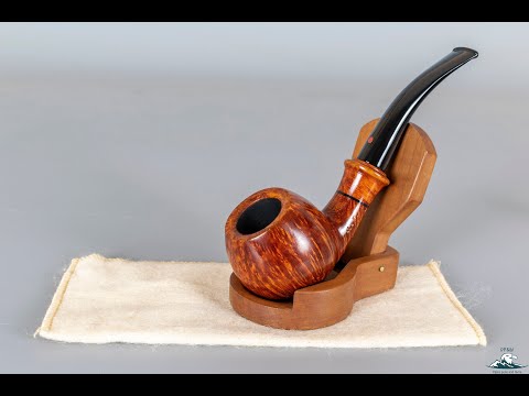 Handmade Ser Jacopo "La Fuma" "Cymatium" Smooth Bent Apple Flame Grain 9mm
