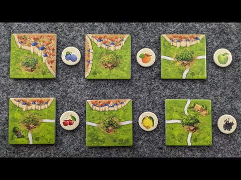 WHAT'S NEW Carcassonne The Fruit-Bearing Trees Mini-Expansion, plus PLAYTHROUGH and RANKING