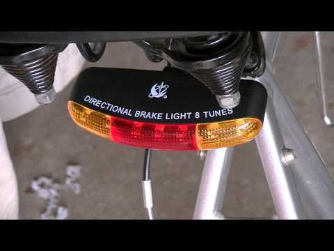 Bike headlight taillight brake light 8 tune horn combo review