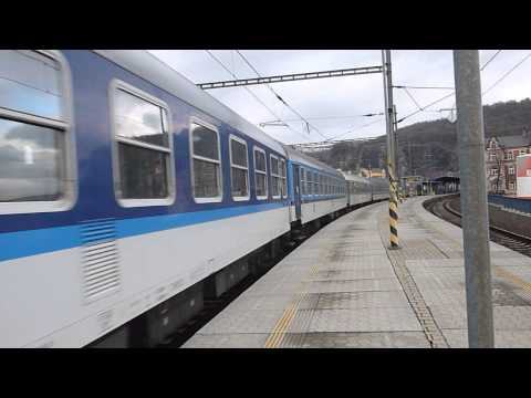 ČD 162.018 - Odjezd vlaku R 783 - Ústí nad Labem hl.n., 2.1.2013