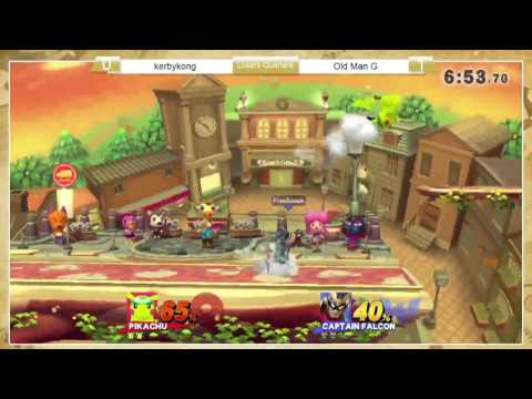 Sm4sh: StP4 - kerbykong (Pikachu) Vs Old Man G (C. Falcon)