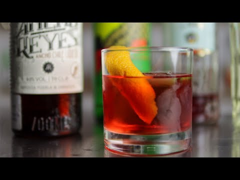 SPICY TEQUILA NEGRONI variation with Ancho Reyes!