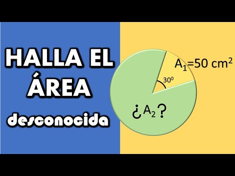 HALLA EL ÁREA DESCONOCIDA DE UN SECTOR CIRCULAR