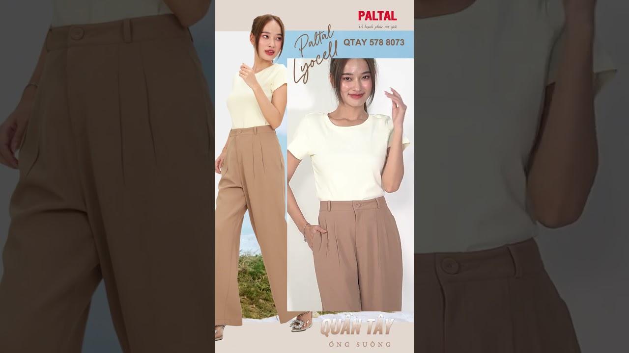 Quần dài form suông chất LYOCELL QD 578p 8073