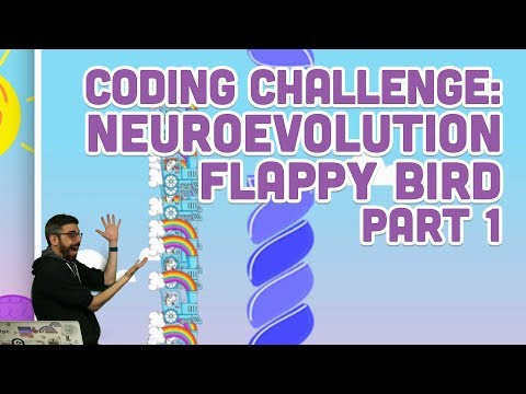 Coding Challenge #100.1: Neuroevolution Flappy Bird - Part 1