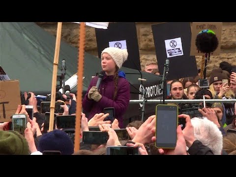 Greta Thunberg  führt "Fridays For Future" in Hamburg an