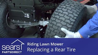 How to Replace a Rear Tire on a Riding Lawn Mower