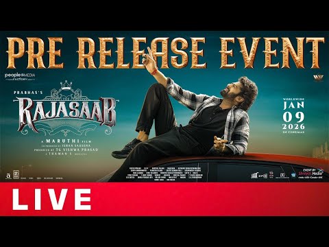 The RajaSaab Pre-Release Event Live | Prabhas | Maruthi | Thaman | TG Vishwa Prasad