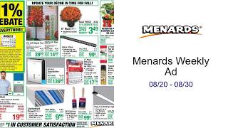 Menards Weekly Ad 08/20 - 08/30