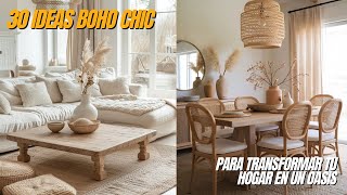 ✨ “30 Ideas Boho Chic para transformar tu hogar en un oasis acogedor 🌿✨”