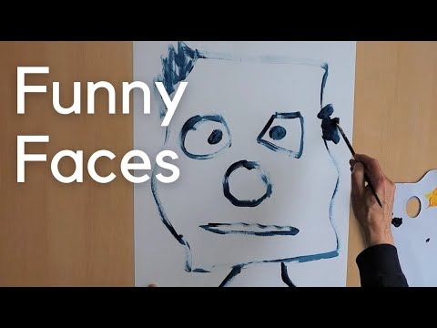 Work or Play – Portraits Jean Dubuffet style