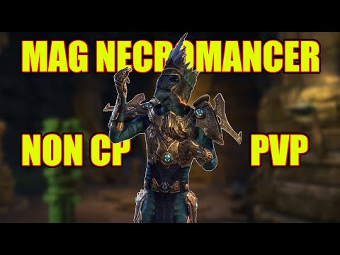 ESO Insane Damage Non CP MAG Necromancer PVP Gameplay