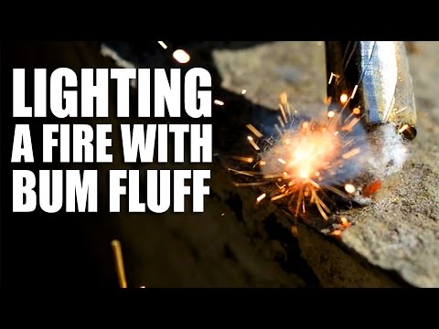 Lighting a Fire with Bum Fluff Lighting a Fire with Bum Fluff