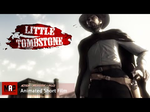 Action Western CGI 3D Animated Short ** LITTLE TOMBSTONE ** Film Animated by ESMA Team
