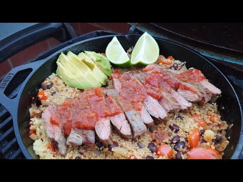 GRILLED SOUTHWEST STEAK SKILLET | Weber Q Skillet Recipe