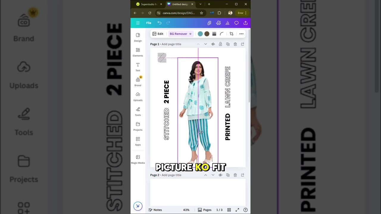 How to Edit Product Photos & Videos for Clothing Brand | Canva + Super Studio Tutorial Episode 42