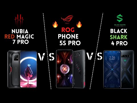 Nubia Red Magic 7 Pro vs Asus ROG Phone 5s Pro  vs Black Shark 4 Pro