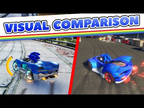 Sonic Racing: CrossWorlds vs. Sonic & All Stars Racing Transformed Graphics Comparison