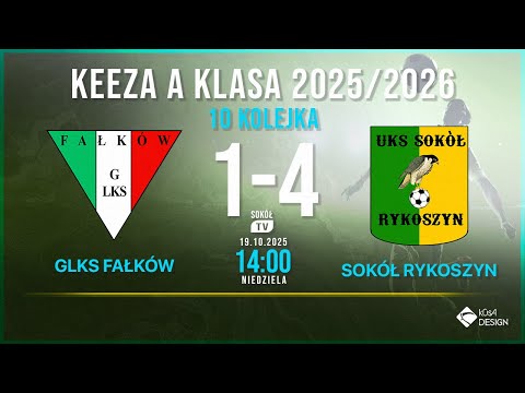 Skrót meczu GLKS Fałków - Sokół Nordklak Górnik Rykoszyn 10 kolejka A Klasa 2025/2026