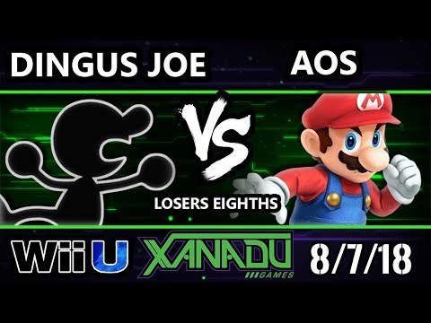 S@X 262 Smash 4 - AoS (Mario) Vs. Dingus Joe (Game and Watch) Wii U Losers Eighths