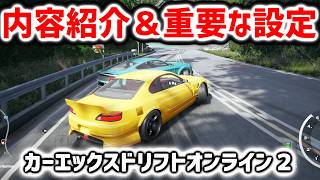 CarX2｜知らないと損する大切な設定｜簡単なゲーム紹介
