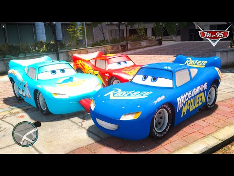 Crazy Fabulous Rayo Lightning McQueen Car Crashes vs City Traffic Ep.101 - GTA 4