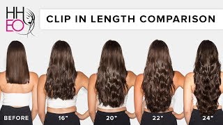Clip In Hair Extensions Length Guide | HHEO