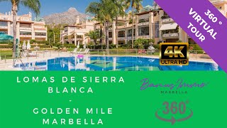 Lomas de Sierra Blanca, Golden Mile, Marbella - 360º VR Walking Tour in UHD 4K