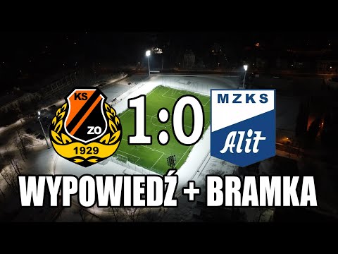 Sparing KSZO - Alit Ożarów (bramka + wypowiedź trenera KSZO 14.02.2025