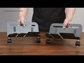 Brateck Universal Mobile CPU Stand, Matt Black