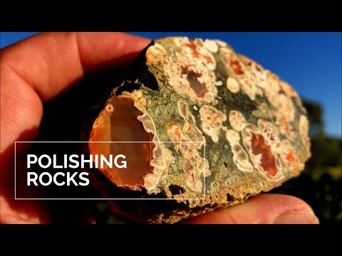 How to polish rocks easily with a tile saw and sander