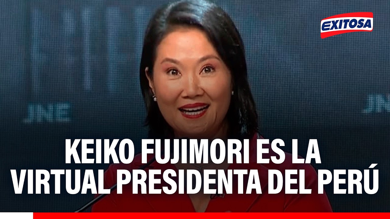 🔴🔵 ONPE llegó al 100% de actas contabilizadas, dando como ganadora a Keiko Fujimori
