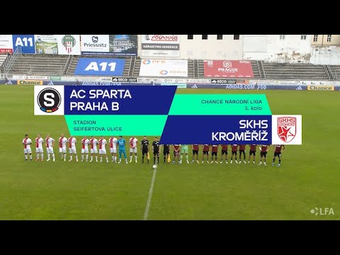 Sestřih zápasu AC Sparta Praha "B" - SK Hanácká Slavia Kroměříž