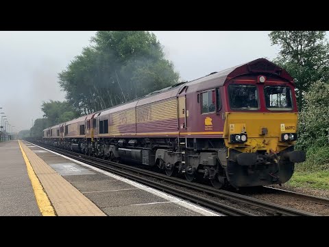 66092, 66073, 66032 & 66205 Quadruple Head Steel Train! | 9/7/2021