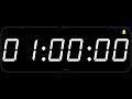 1 Hour TIMER ALARM 1080p COUNTDOWN
